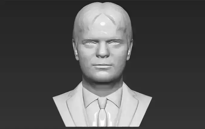 Dwight Schrute The Office bust 3D printing ready stl obj formats 3D print model