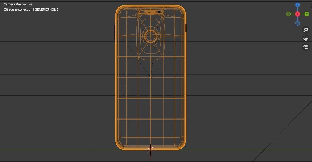 Generic Mobile Smart Phone Device 3D model_1