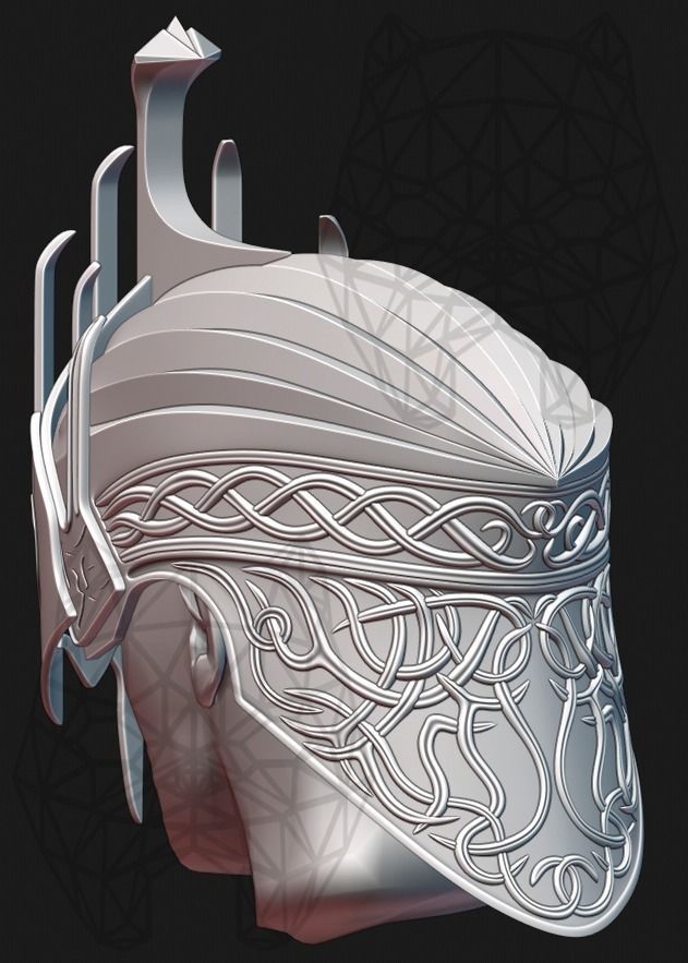 Agandaur Helmet  3D print model_11