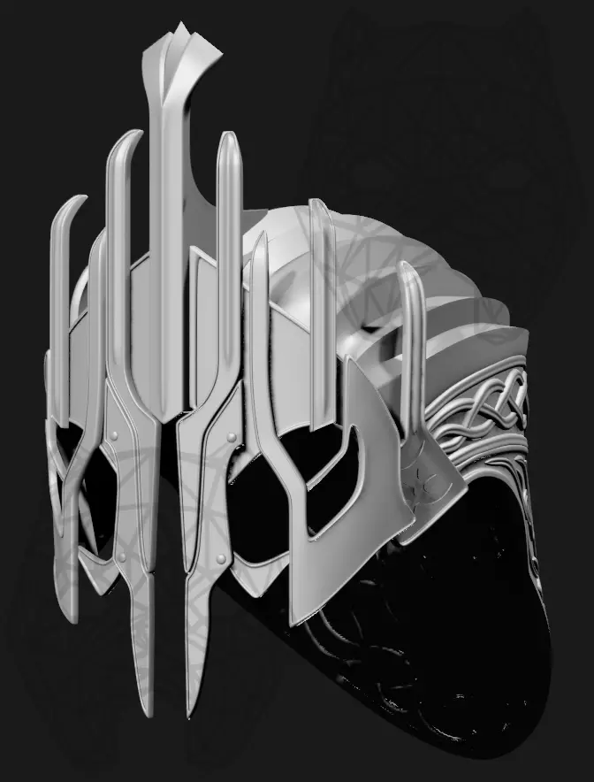 Agandaur Helmet  3D print model_0
