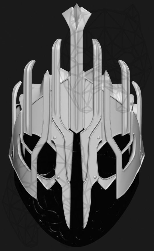 Agandaur Helmet  3D print model_1
