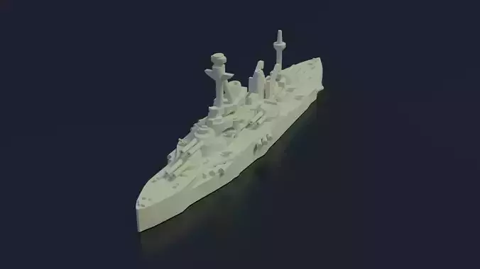 Battleship Coubert 1913 3D print model