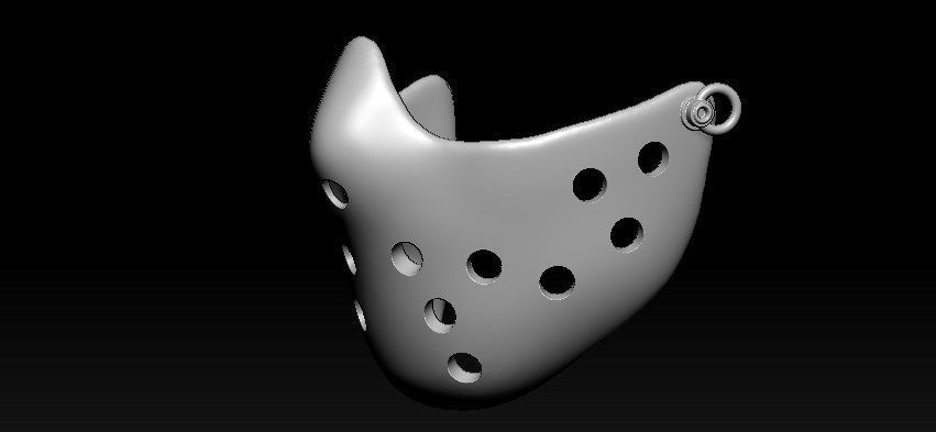Jason Half Mask 3D print model_24