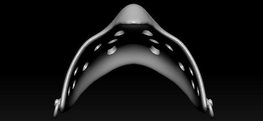 Jason Half Mask 3D print model_28