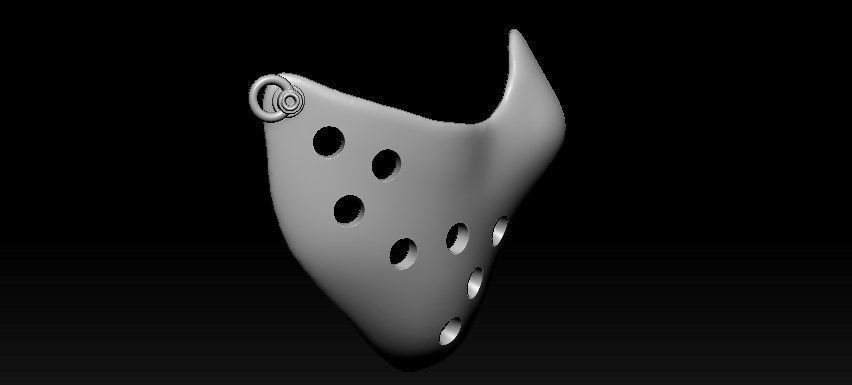 Jason Half Mask 3D print model_27