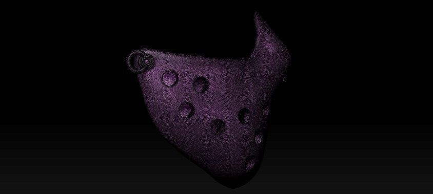Jason Half Mask 3D print model_35