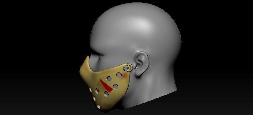 Jason Half Mask 3D print model_8