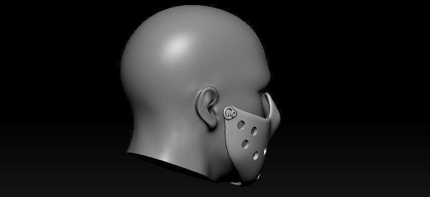 Jason Half Mask 3D print model_18