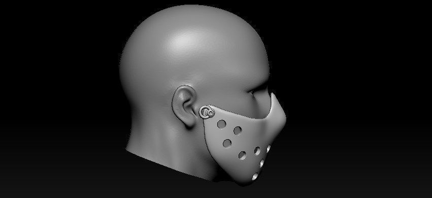 Jason Half Mask 3D print model_19