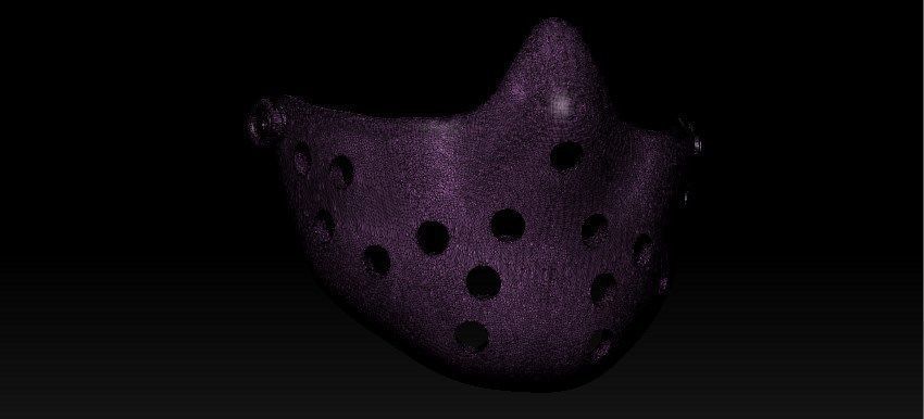 Jason Half Mask 3D print model_36