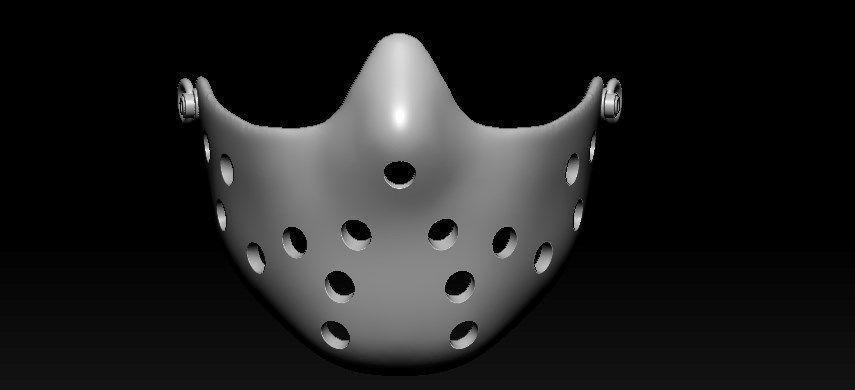 Jason Half Mask 3D print model_23