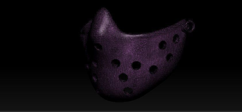 Jason Half Mask 3D print model_31