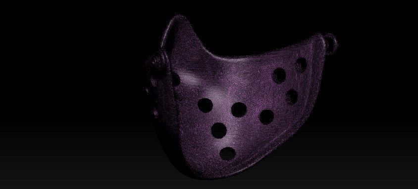 Jason Half Mask 3D print model_33