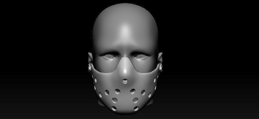 Jason Half Mask 3D print model_15