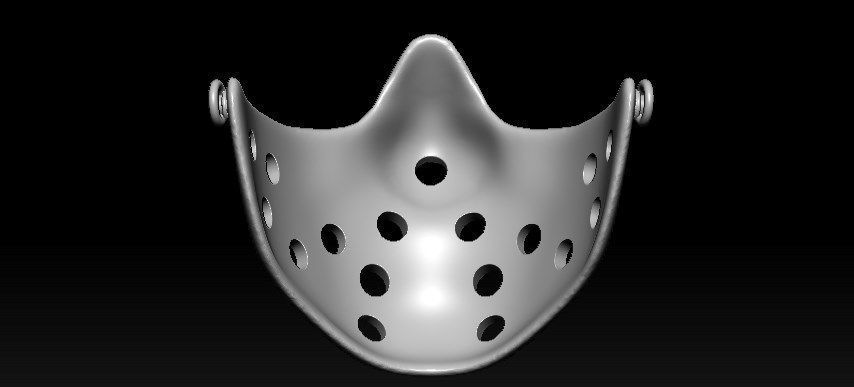 Jason Half Mask 3D print model_26