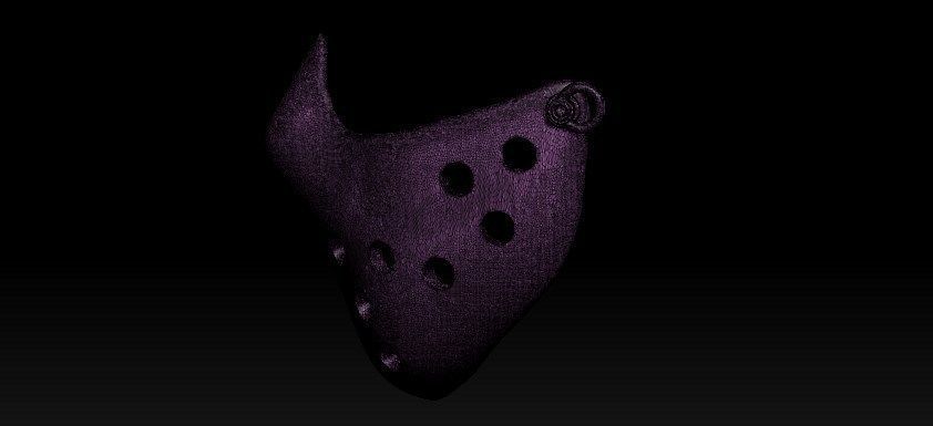 Jason Half Mask 3D print model_32