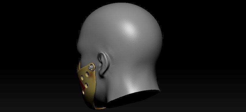 Jason Half Mask 3D print model_10