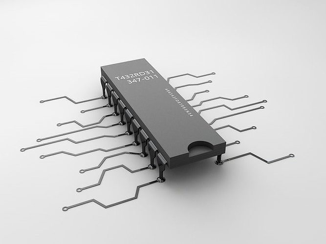 Electronic components  3D model