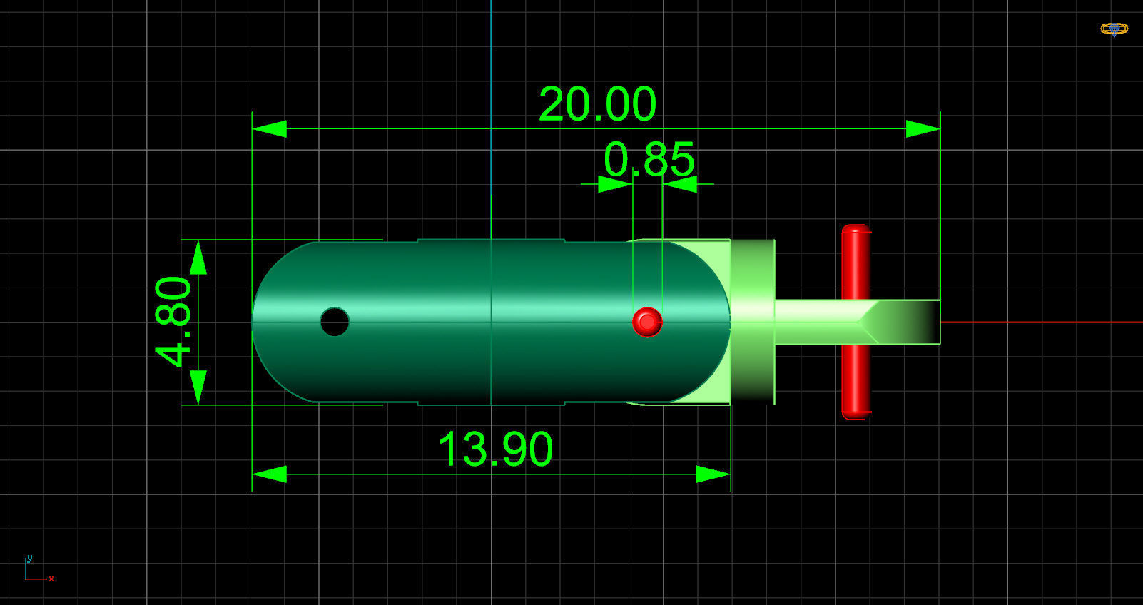 cylinder bracelet -curved 3D print model_4