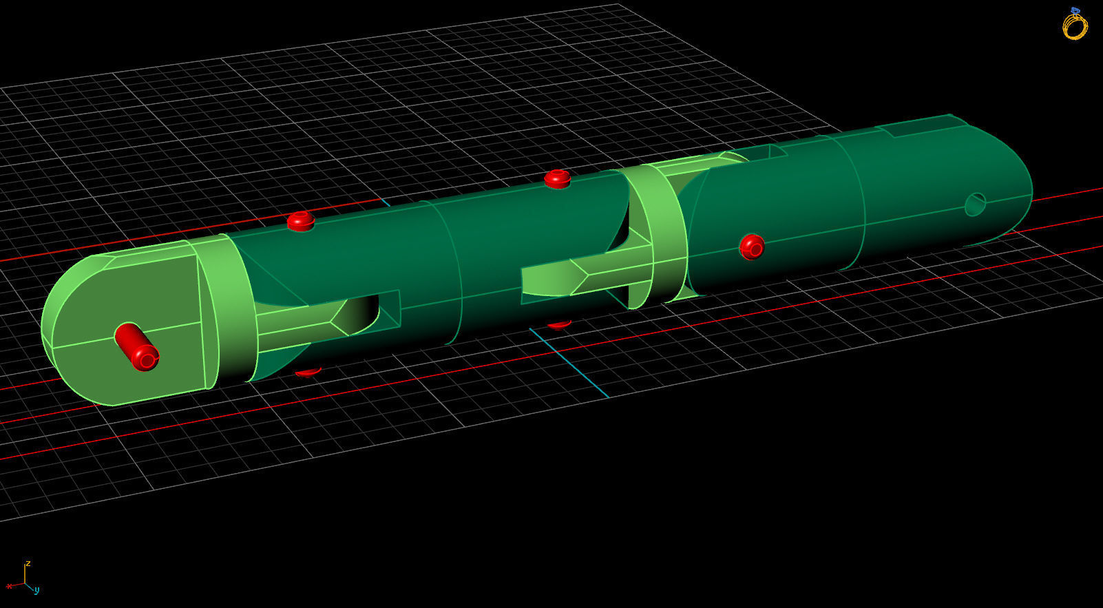 cylinder bracelet -curved 3D print model_12