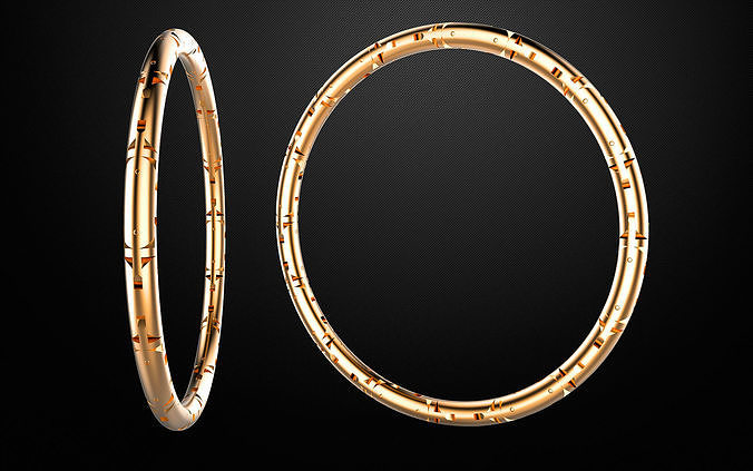 cylinder bracelet -curved 3D print model