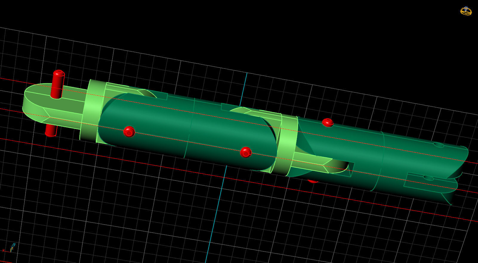 cylinder bracelet -curved 3D print model_13