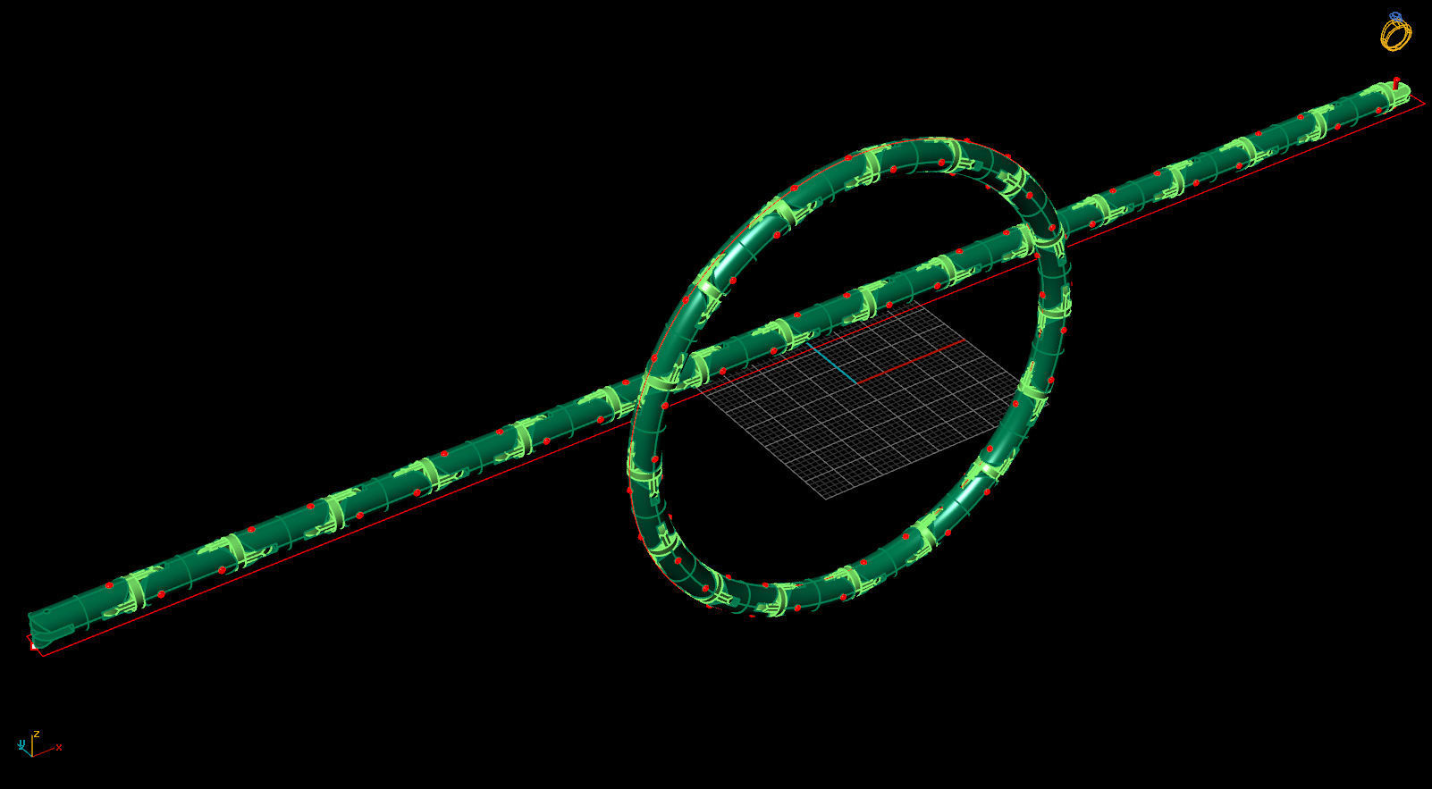 cylinder bracelet -curved 3D print model_2