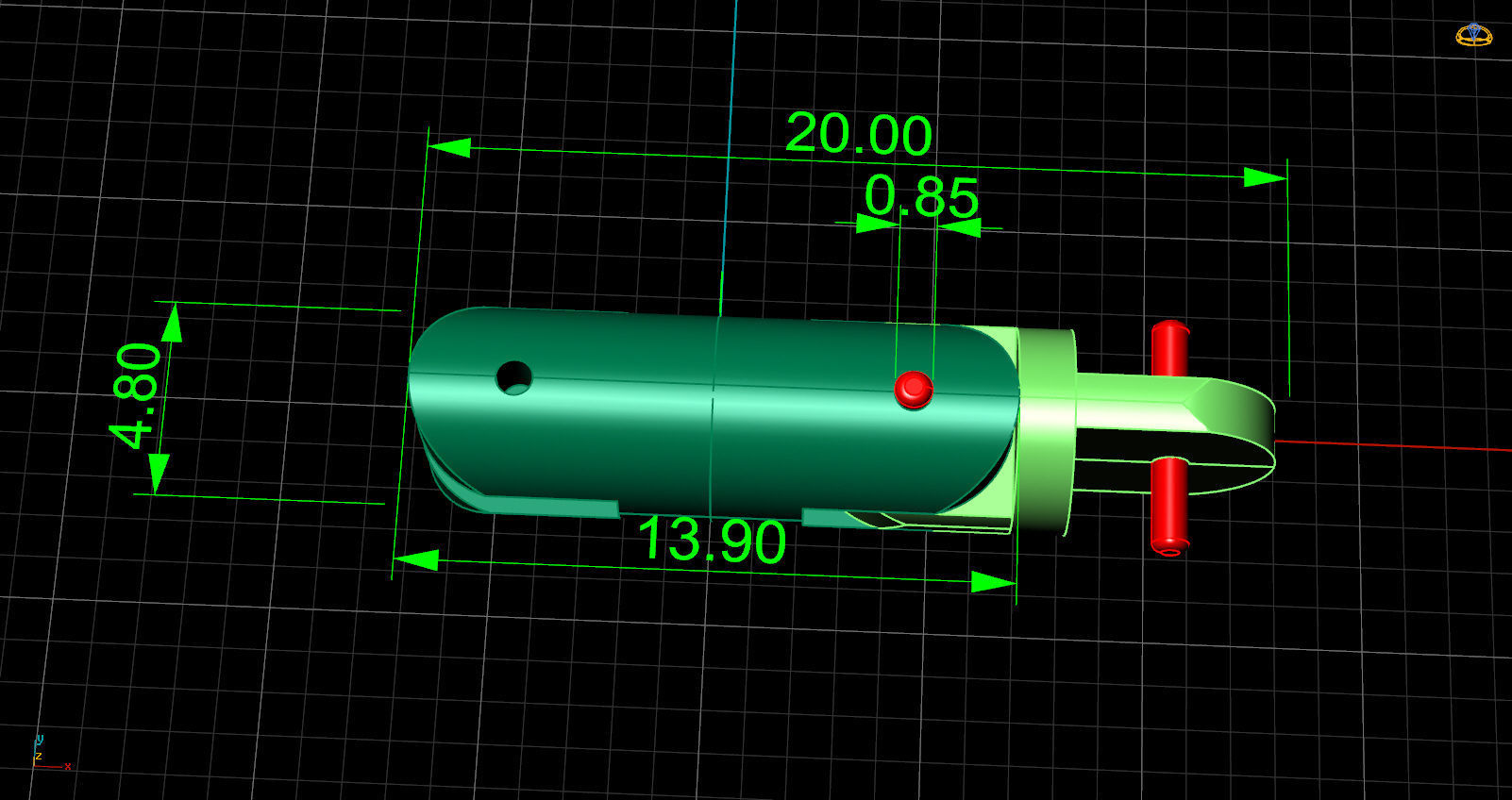cylinder bracelet -curved 3D print model_1