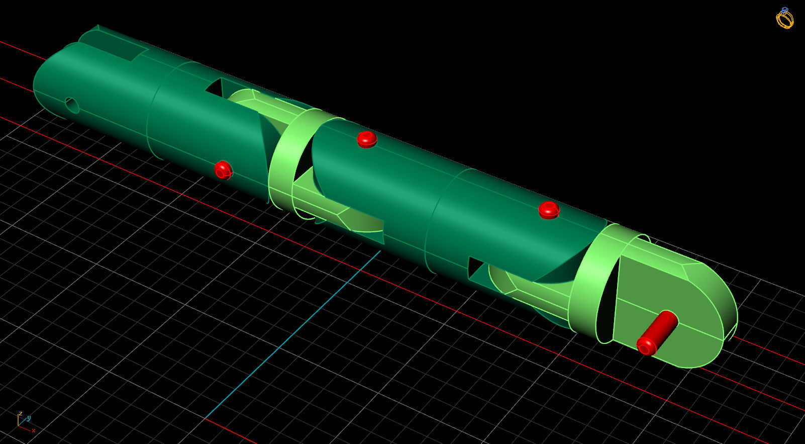 cylinder bracelet -curved 3D print model_11