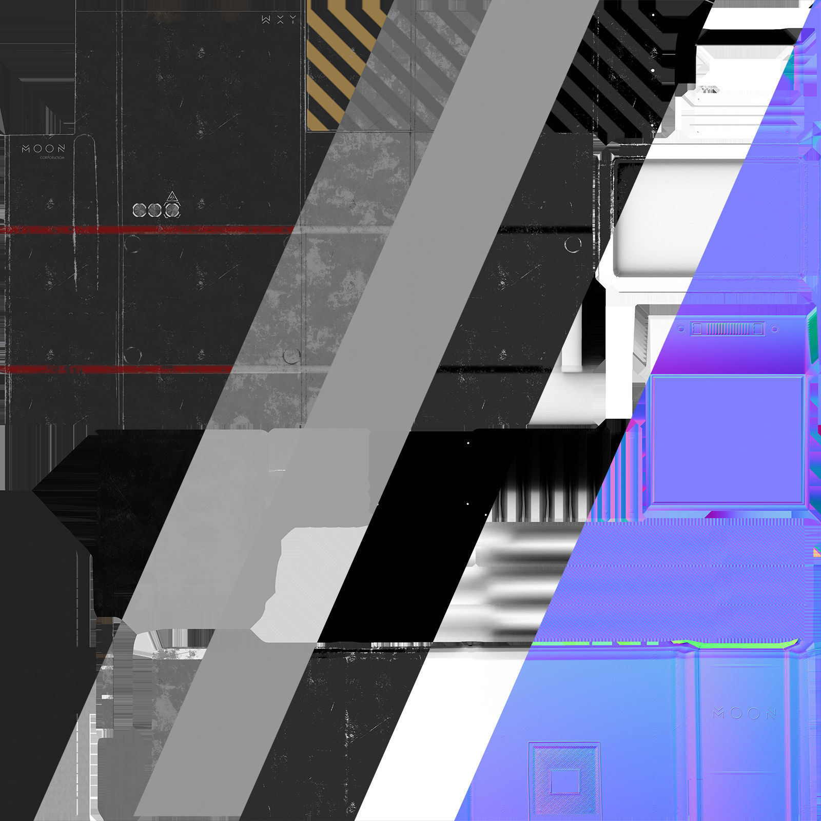 Sci-fi Station PBR Low-poly 3D model_13