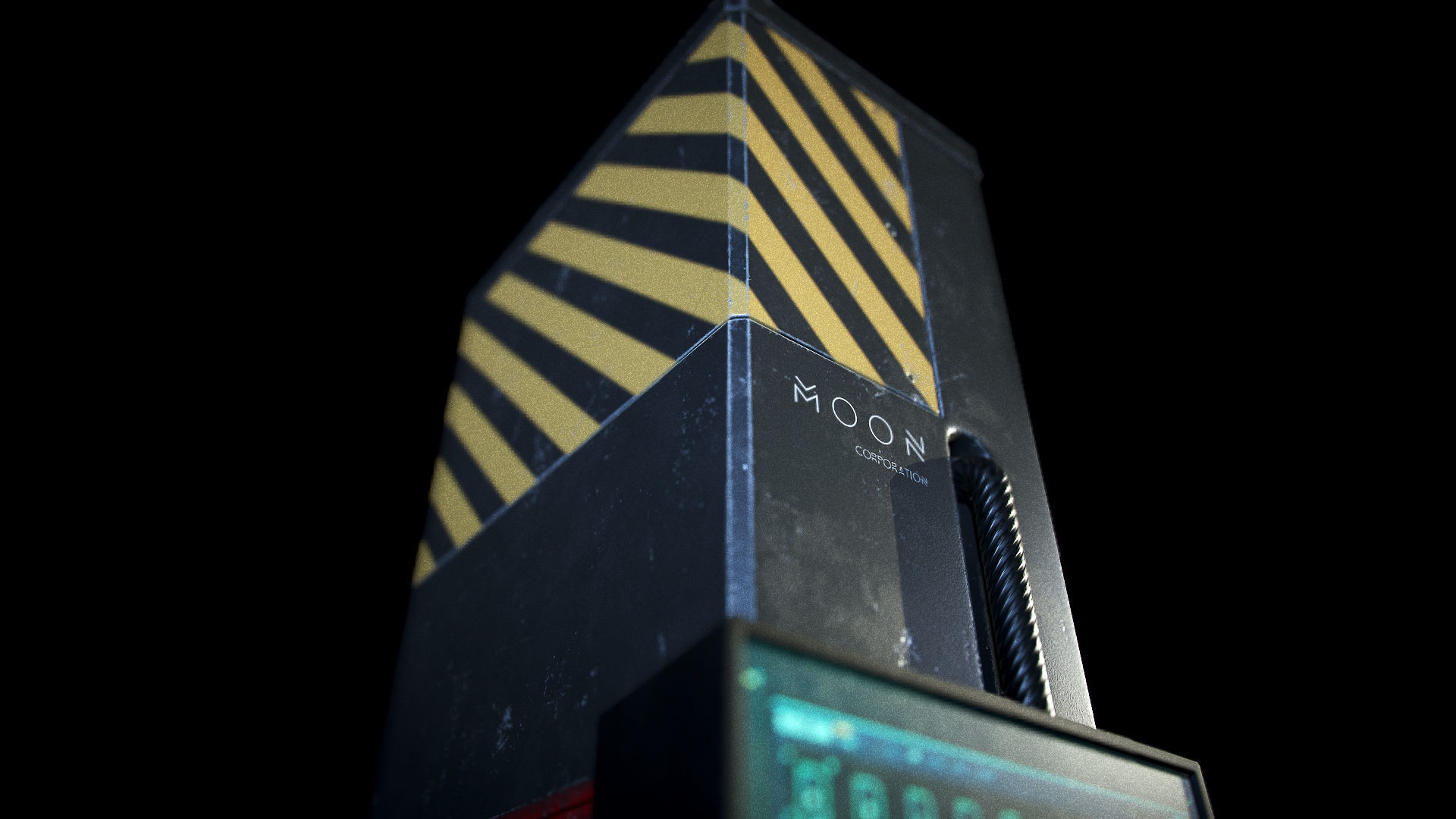 Sci-fi Station PBR Low-poly 3D model_6