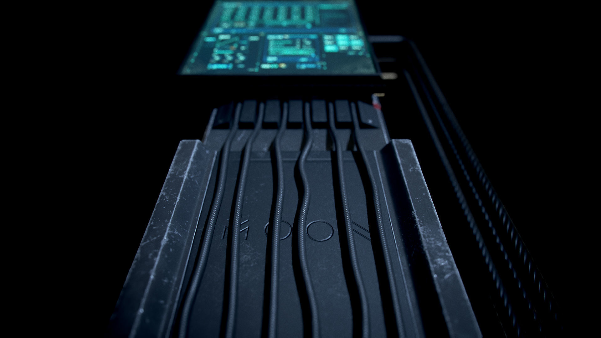 Sci-fi Station PBR Low-poly 3D model_9