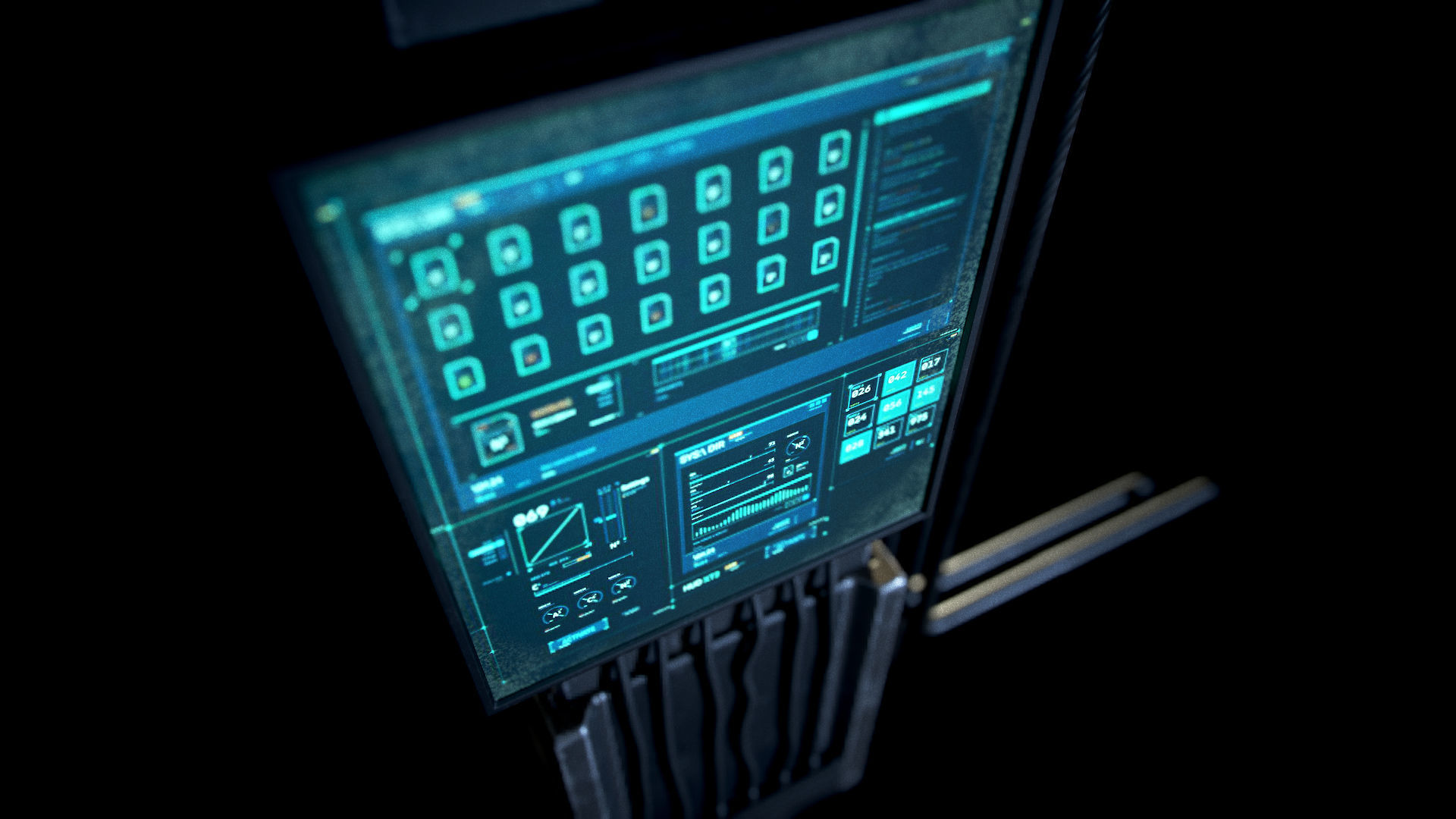 Sci-fi Station PBR Low-poly 3D model_7