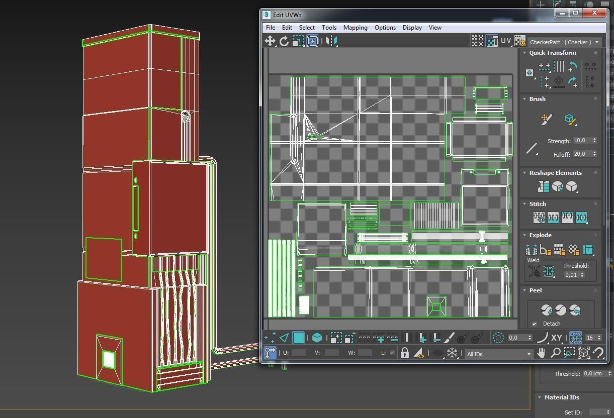 Sci-fi Station PBR Low-poly 3D model_12