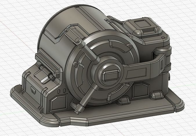 Sci Fi Safe Vault for Wargames 3D print model