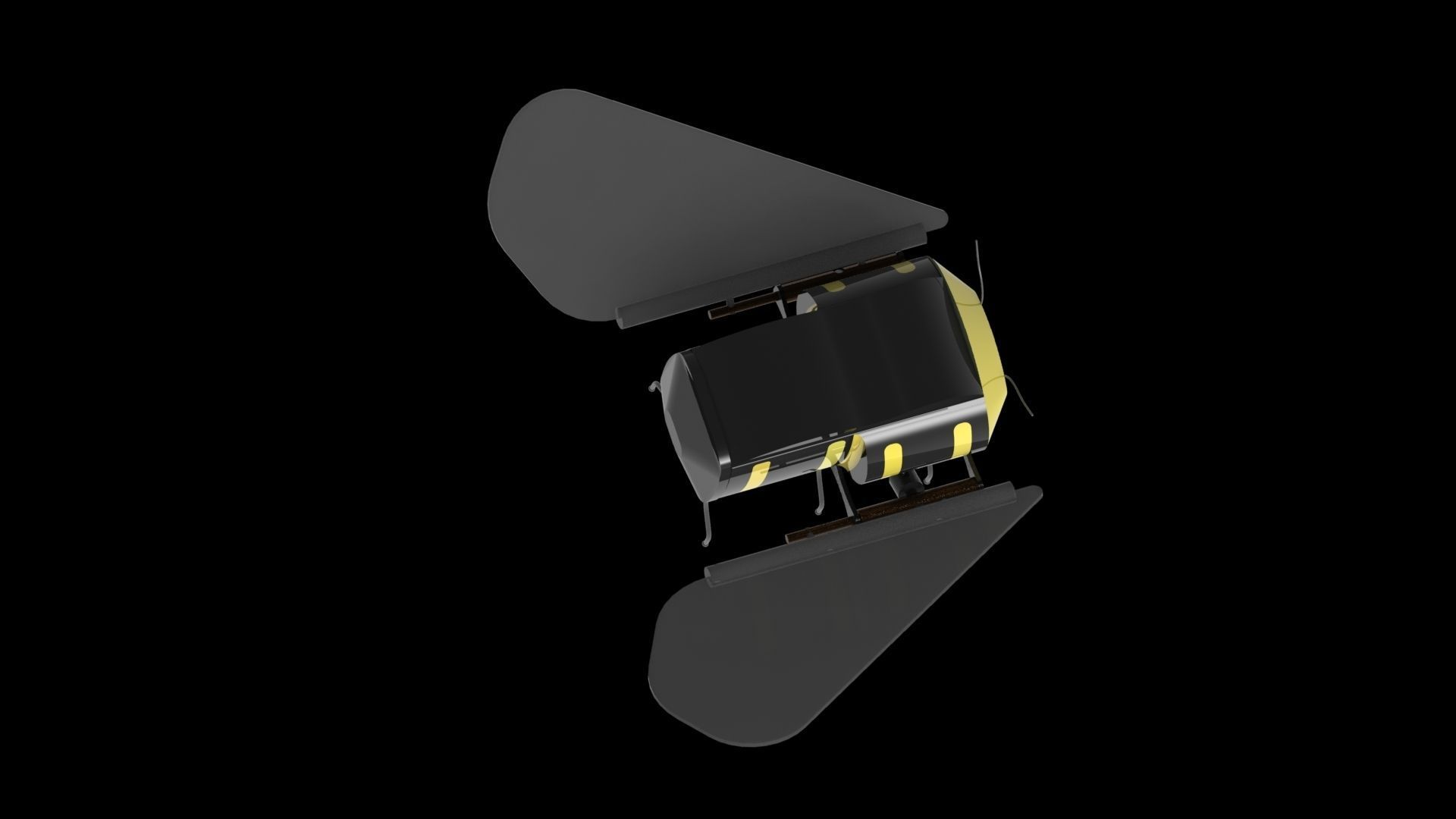 Drone light bulb 3D model_2