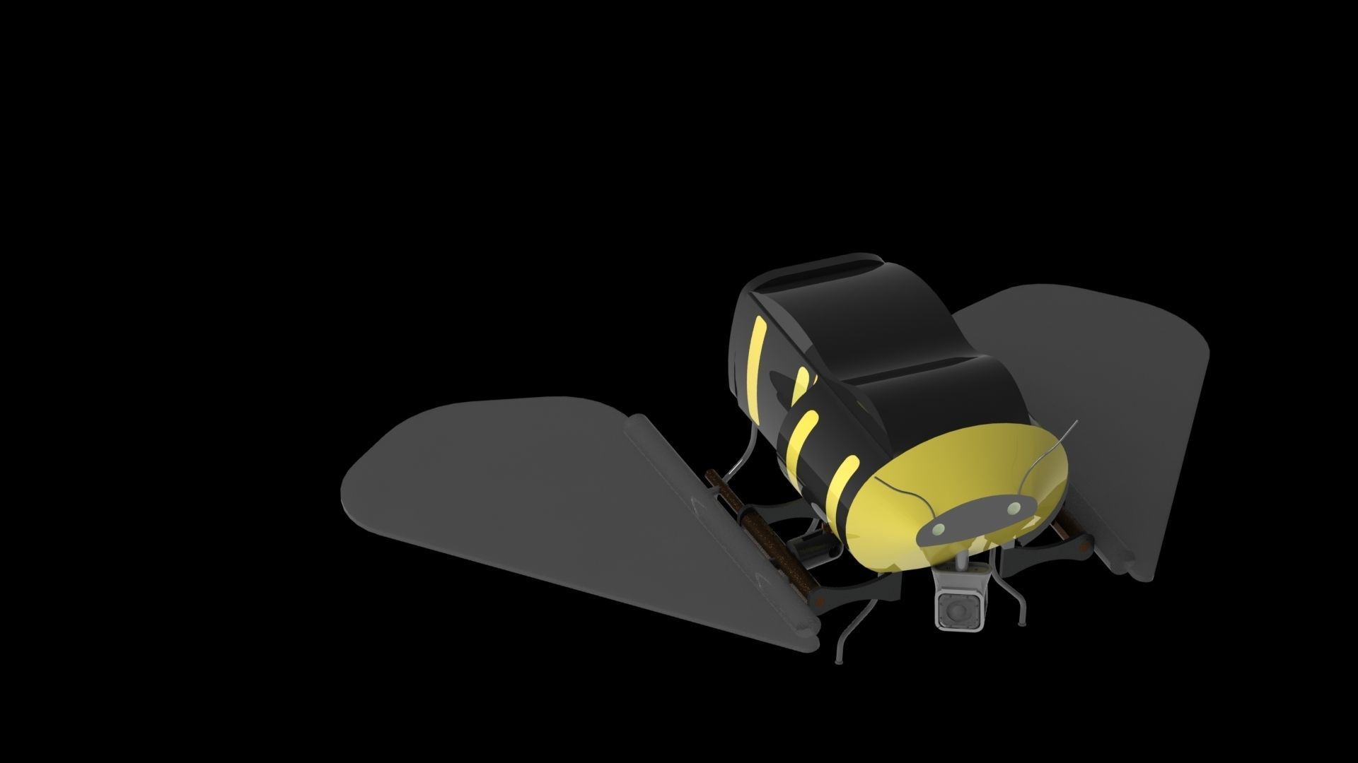 Drone light bulb 3D model_5