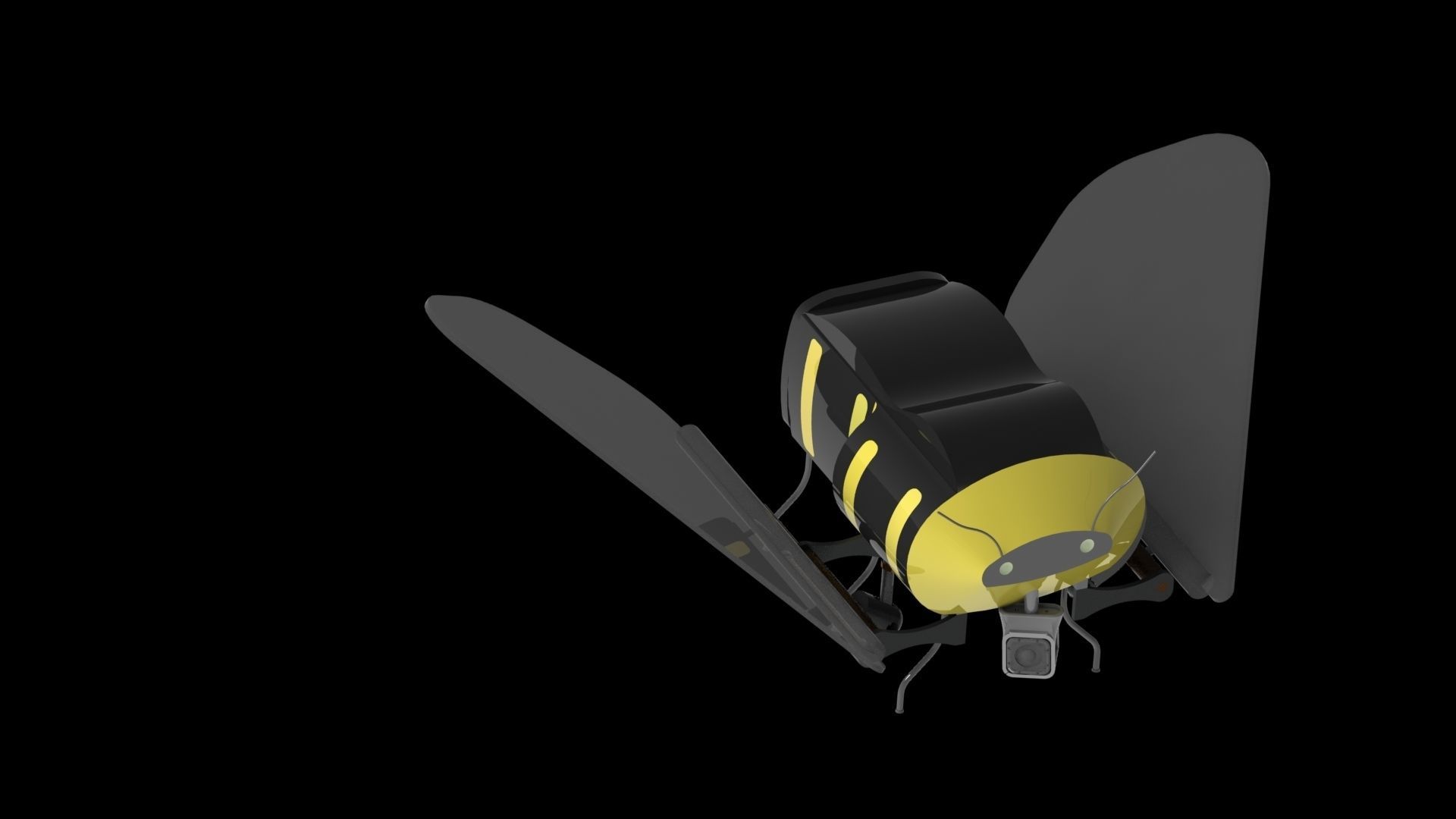 Drone light bulb 3D model_7