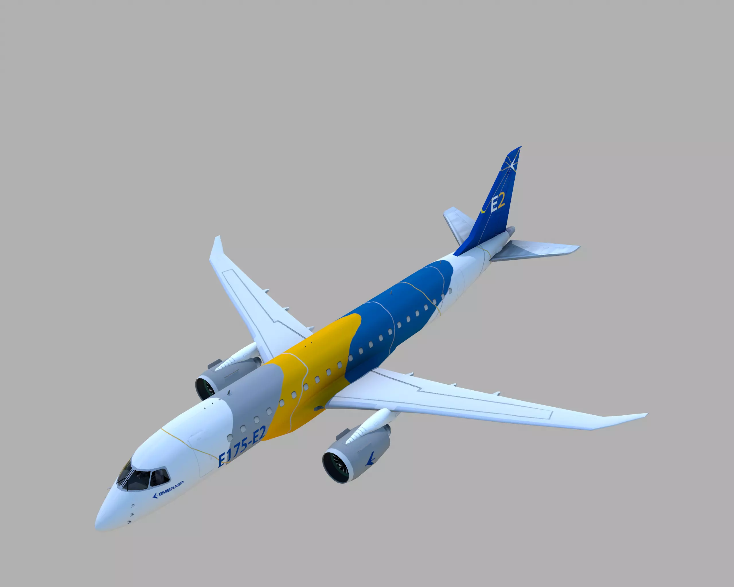 Embraer E175 E-2 Color House 3D model