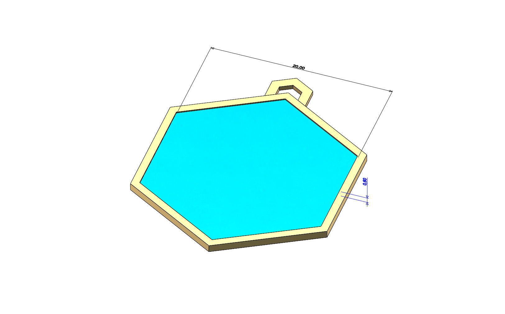 32 Hexagonal pattern pendants with a variation of meshs  3D print model_2