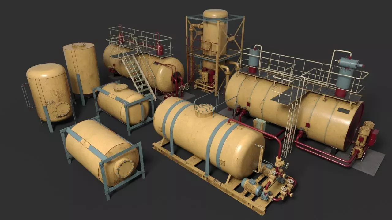 Liquid storage pack 3D model_0