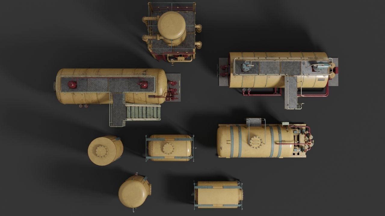 Liquid storage pack 3D model_11