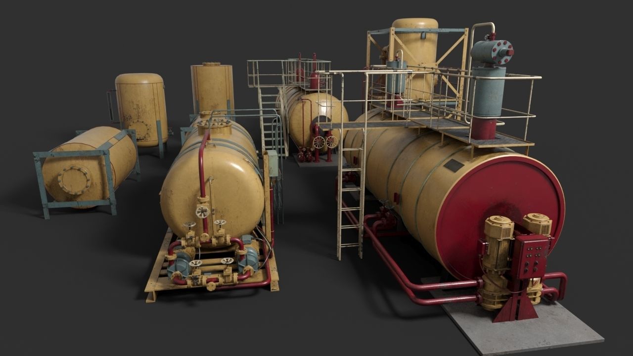 Liquid storage pack 3D model_2