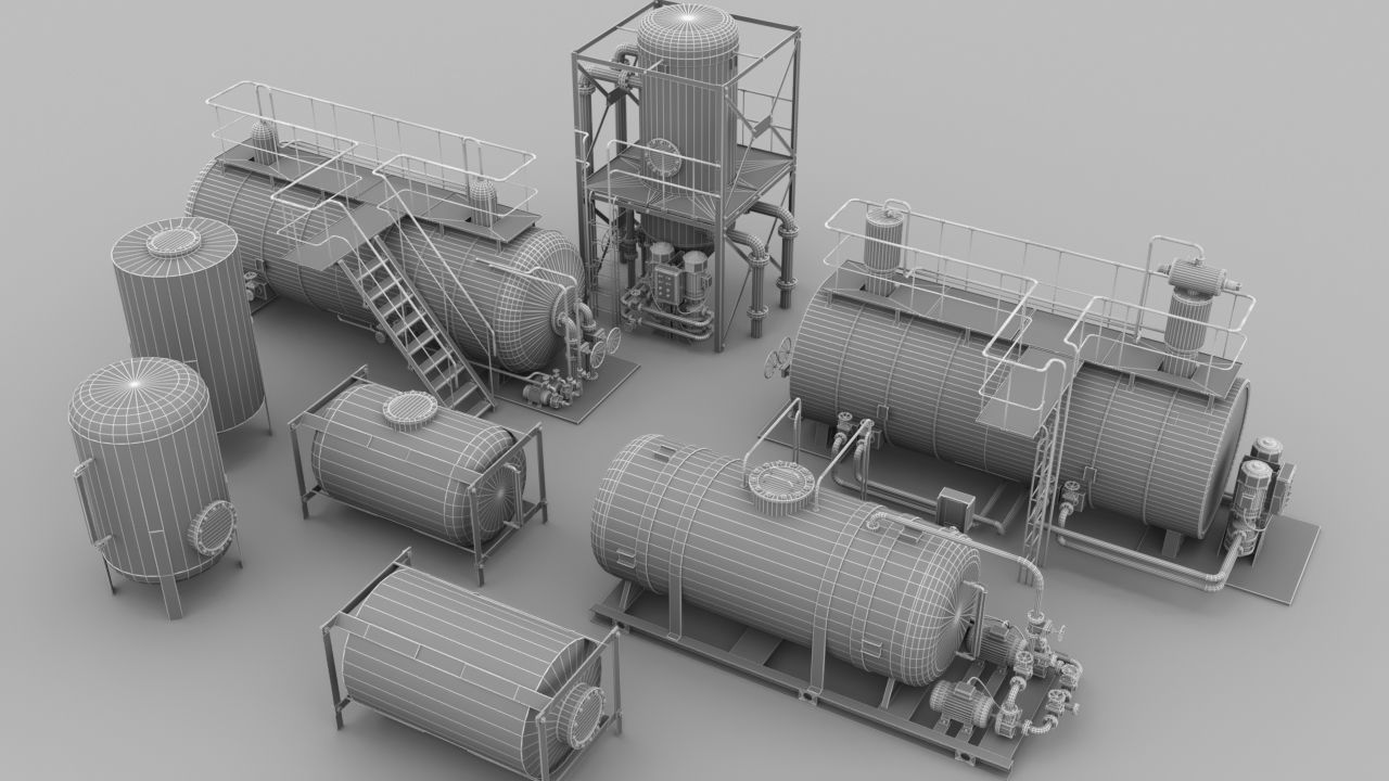 Liquid storage pack 3D model_12