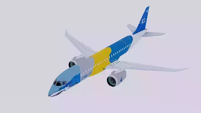 Embraer E-190 E-2 Color House profit hunter Shark