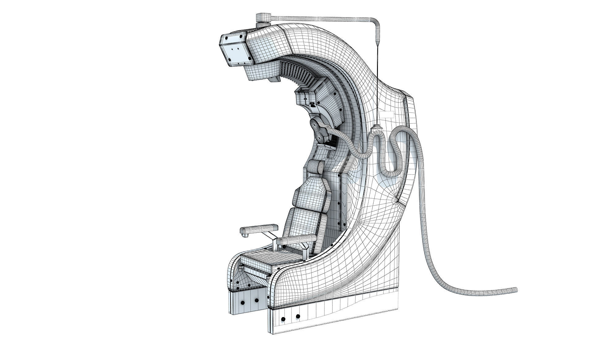 Medical Transcranial Magnetic Stimulator 3D model_12