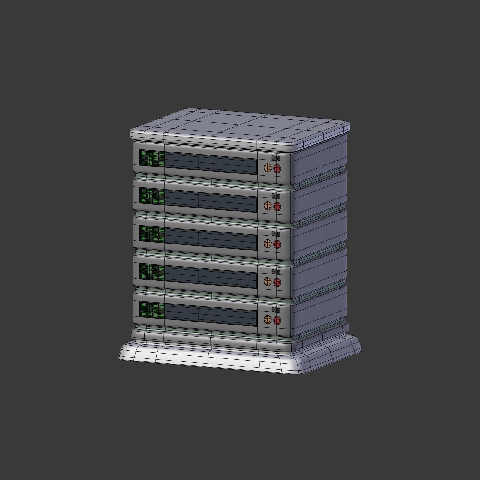 Network Connections Signs Low-poly 3D model_30