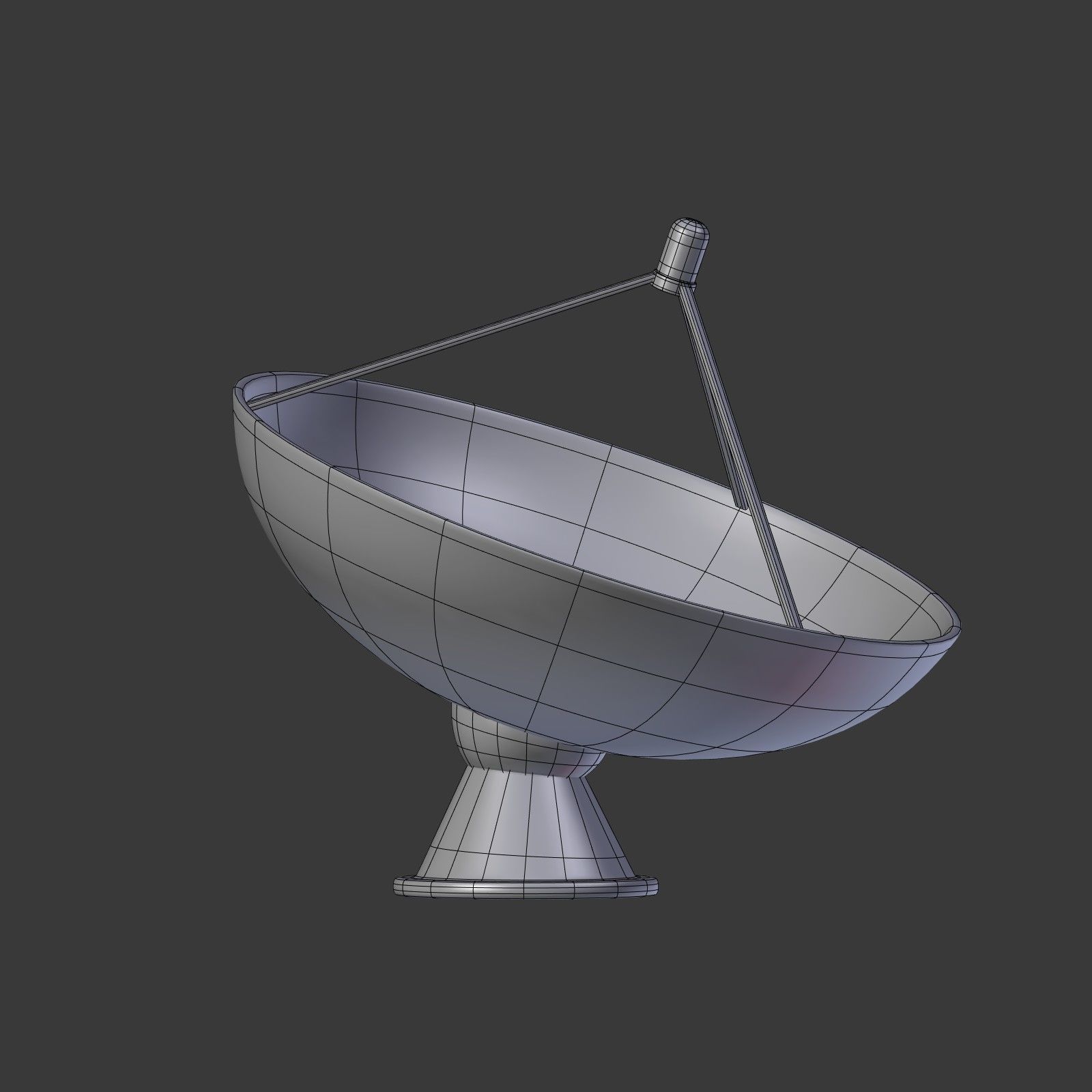 Network Connections Signs Low-poly 3D model_9