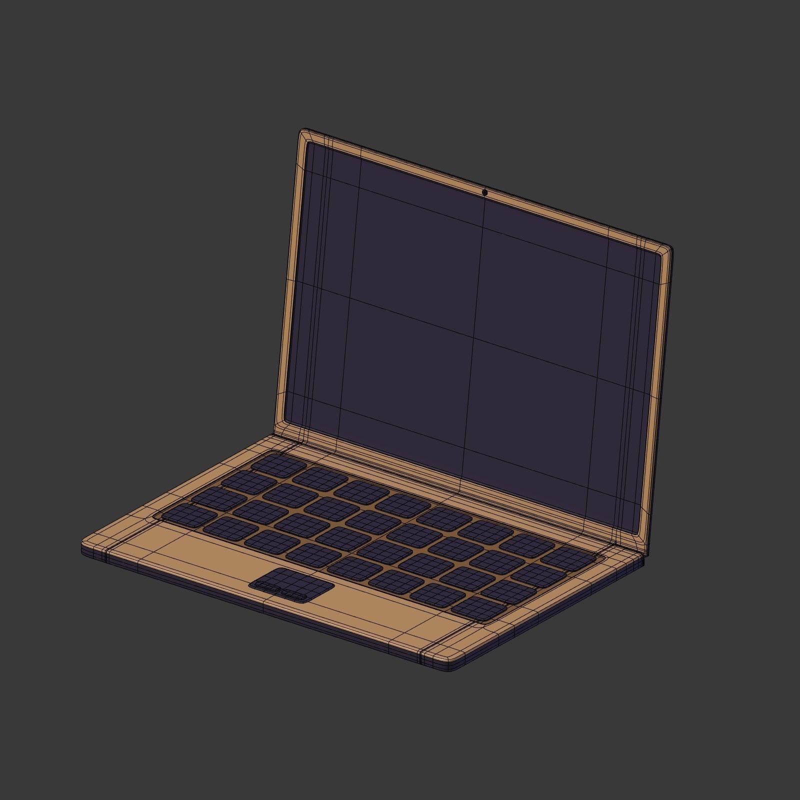 Network Connections Signs Low-poly 3D model_22