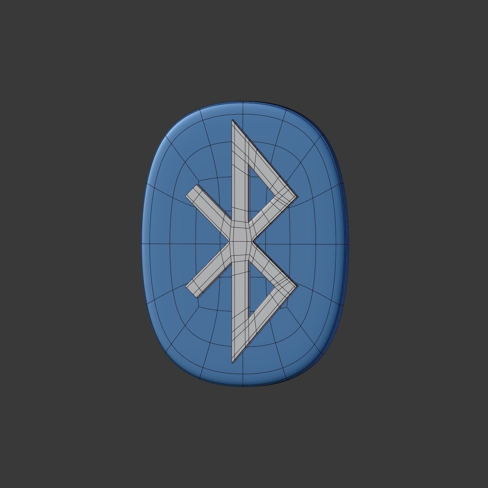 Network Connections Signs Low-poly 3D model_8